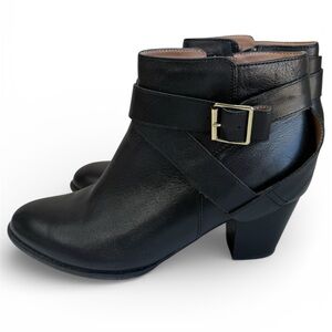 Vionic Trinity Ankle Leather Boots Sz 9 Orthotic